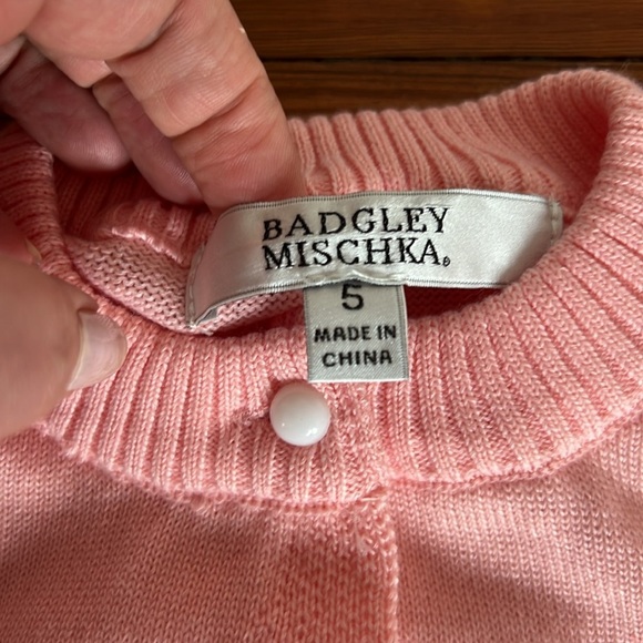 Badgley Mischka 2-Piece Set Floral Kids Dress with Matching Cardigan - NWT - 5 - Picture 9 of 10